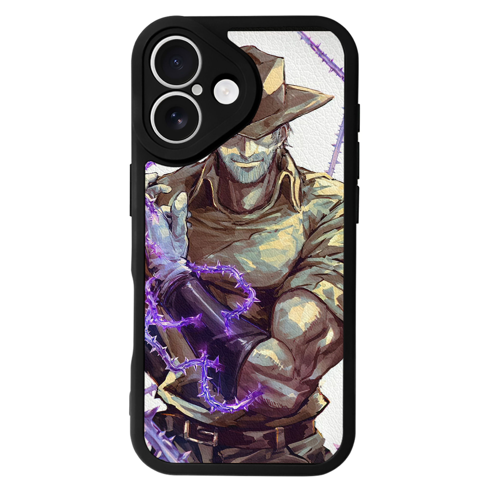 （画像用） ジョジョの奇妙な冒険 JoJo's Bizarre Adventure 【iPhone 16シリーズ対応】シリコンスマホケース（レザー調） 材質：シリコン